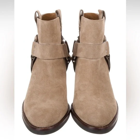 See by Chloe “Eddie” suede moto ankle boot - Picture 4 of 6